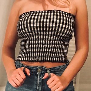 Checkered Crop Top